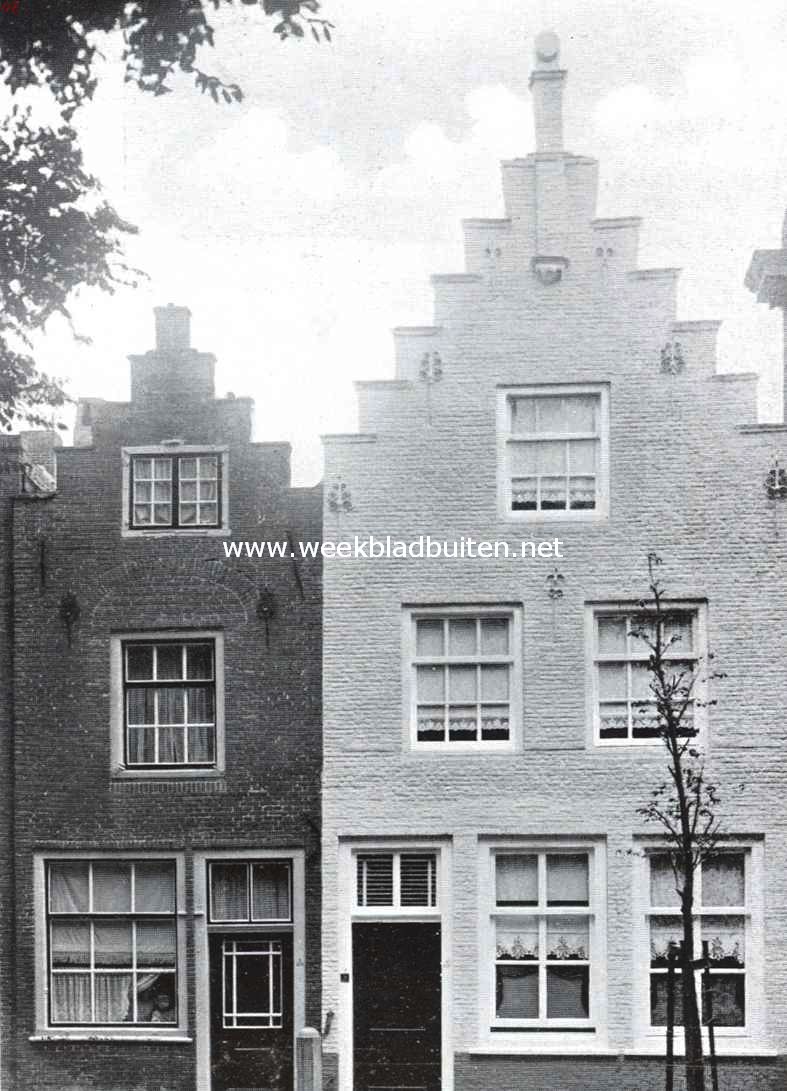 Naar Middelharnis en Sommelsdijk. Oude geveltjes aan de Voorstraat te Middelharnis