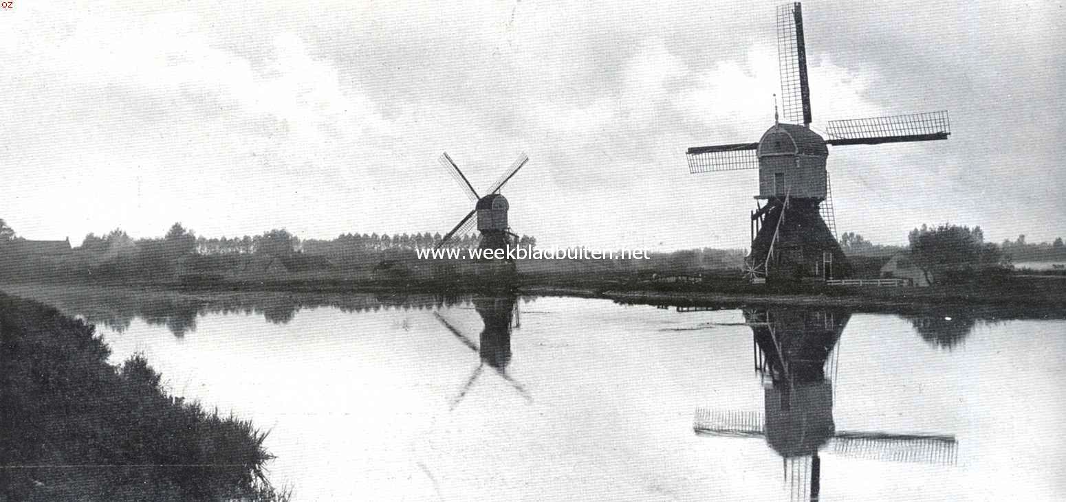 Molens aan het Zederikkanaal bij Meerkerk