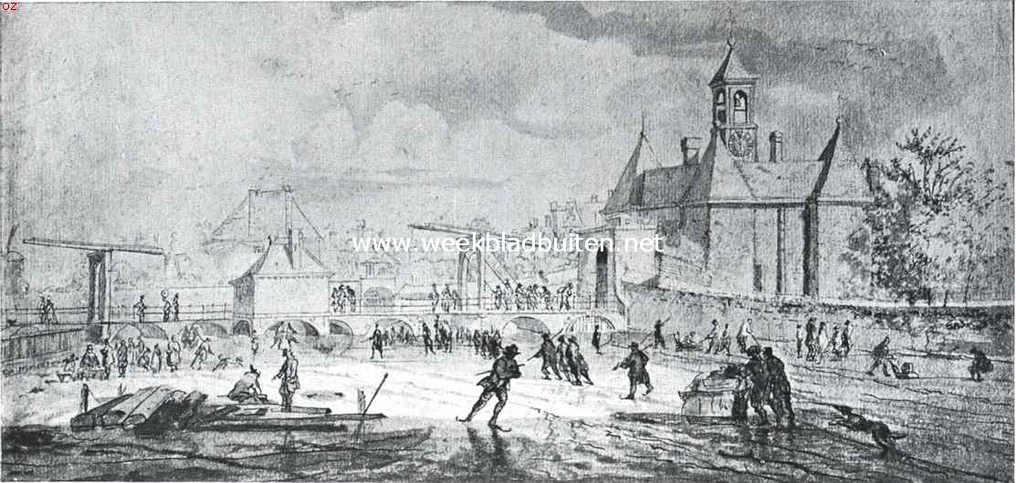 De Leidsche buurt te Amsterdam. De Leidsche Poort, gezien van den Buitensingel