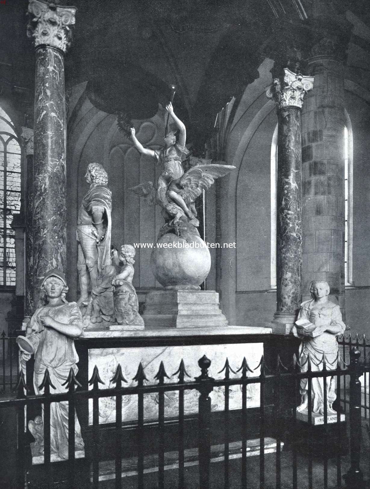Het praalgraf van admiraal van Wassenaer, heer van Obdam, in de Groote of St. Jacobskerk te 's-Gravenhage
