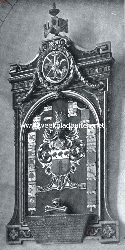 De St. Maartenskerk te Tiel. Grafbord van mr. Jacob Nicolaas van den Steen