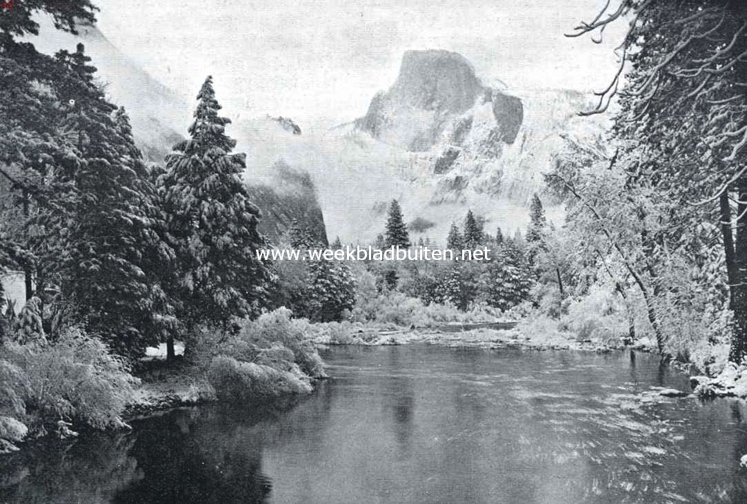 Wintergezicht in het Yosemite National Park