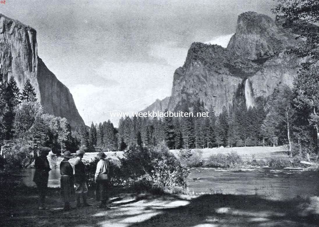 De toegang tot het Yosemite National Park