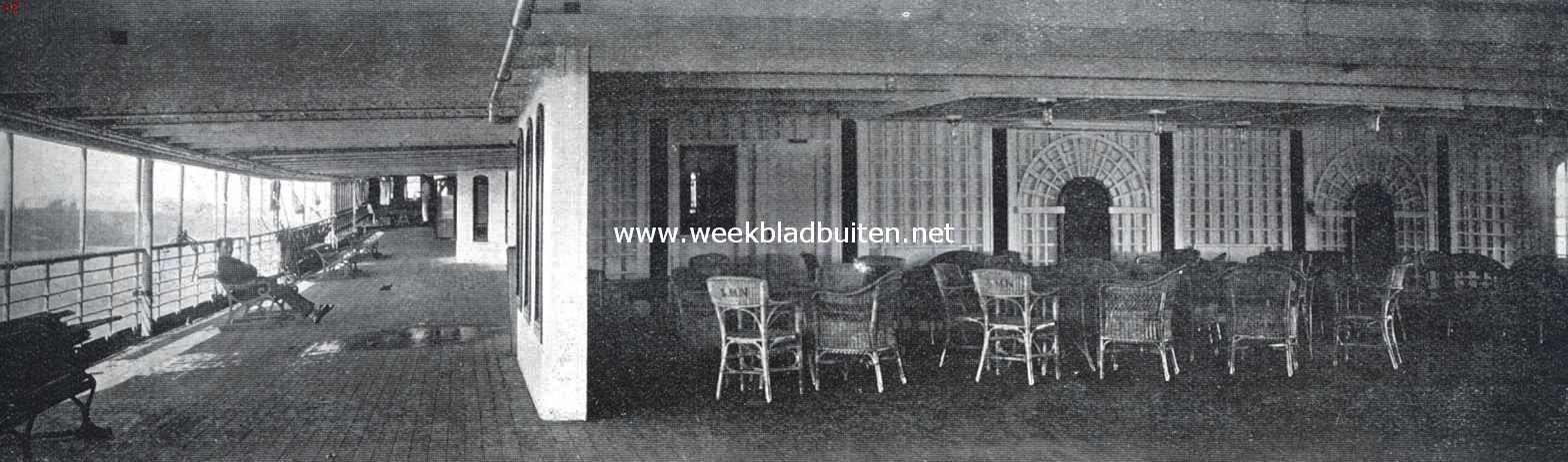 De Pieter Corneliszoon Hooft. Veranda eerste klasse met promenadedek