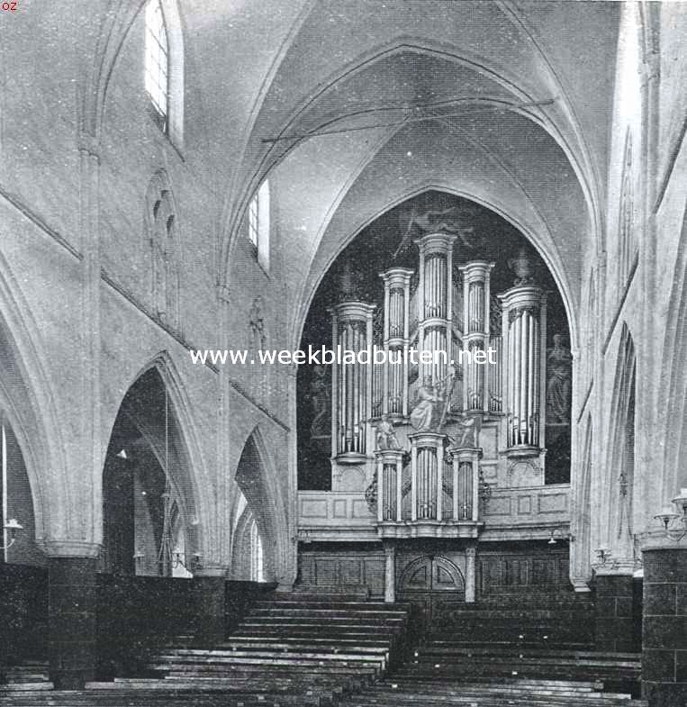 Gezicht op het orgel in de Broerenkerk te Zutphen