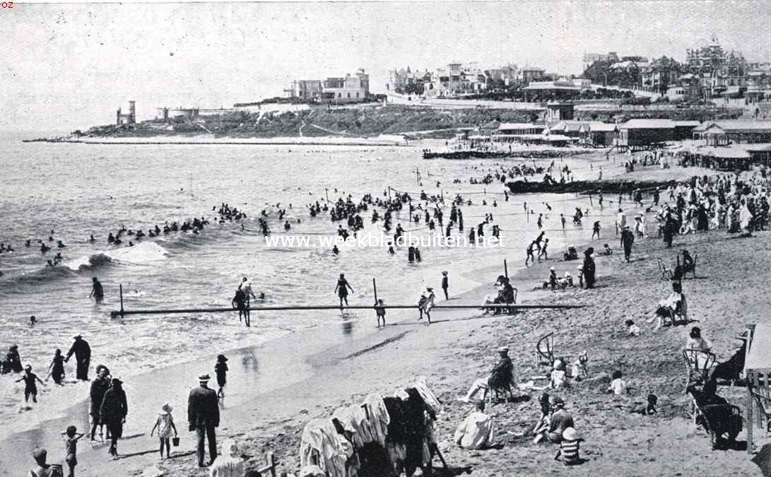 Het strand bij Mar del Plata (Argentini)