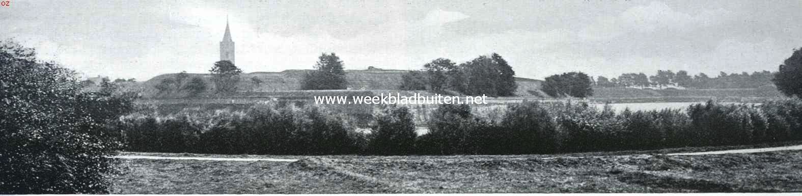 Naarden's vestingwerken. Gezicht van den Bedekten Weg op bastion Turfpoort