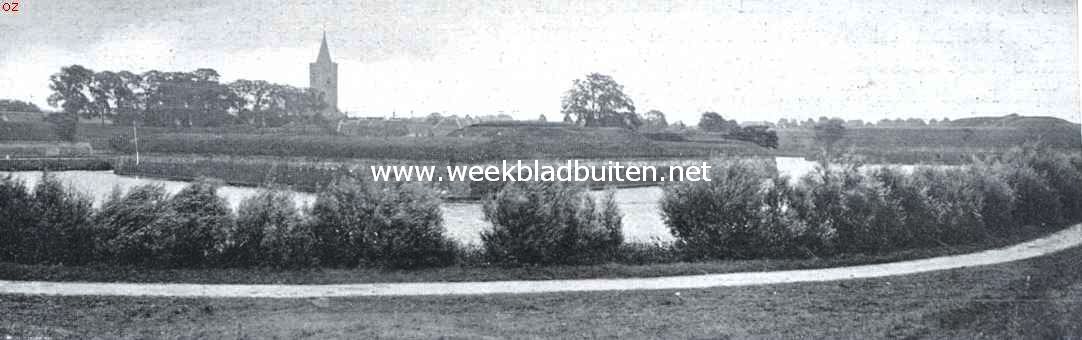 Naarden's vestingwerken. Gezicht van den Bedekten Weg op bastion Nieuw-Molen