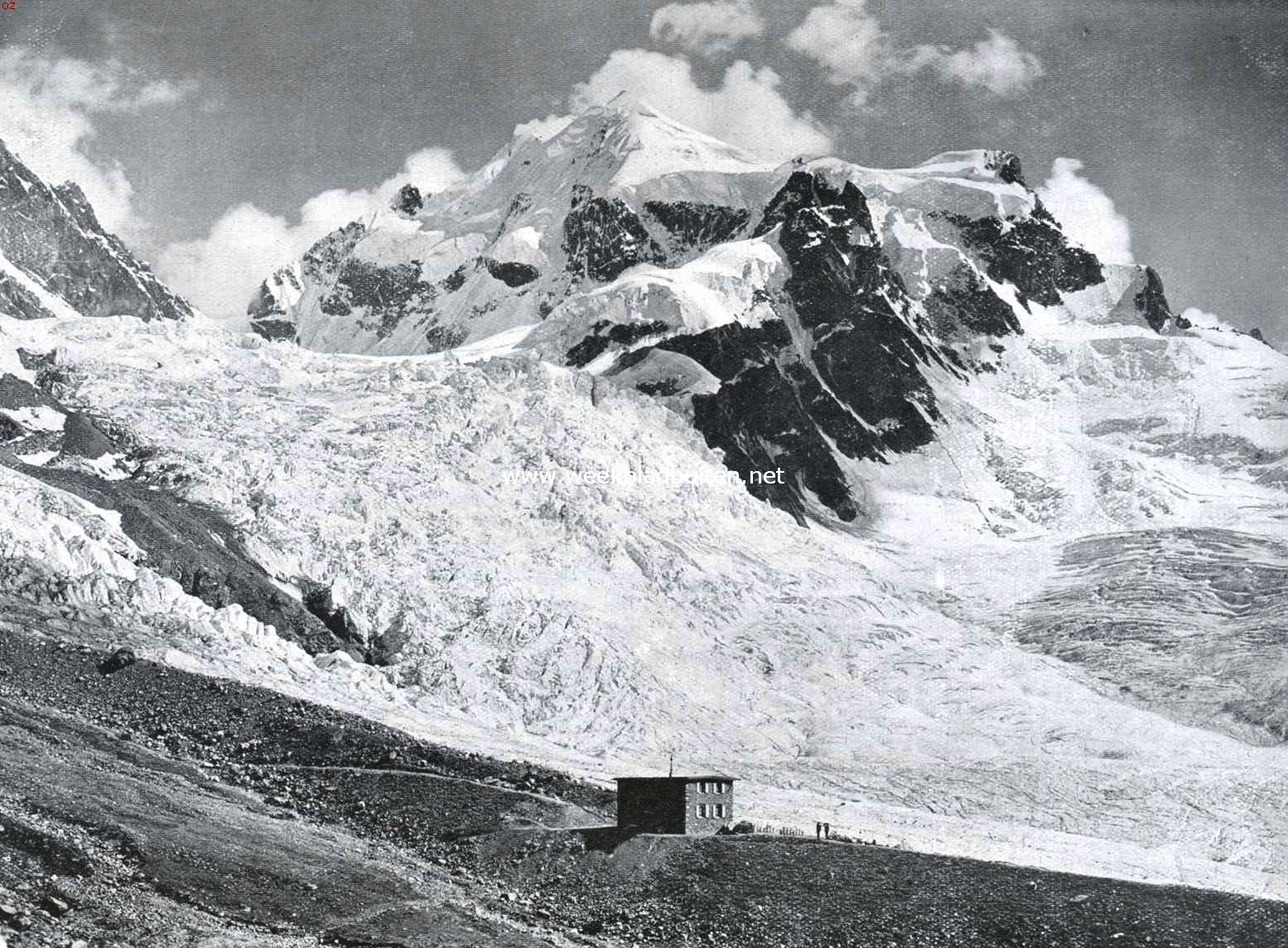 Gezicht op Roseg en Roseggletscher