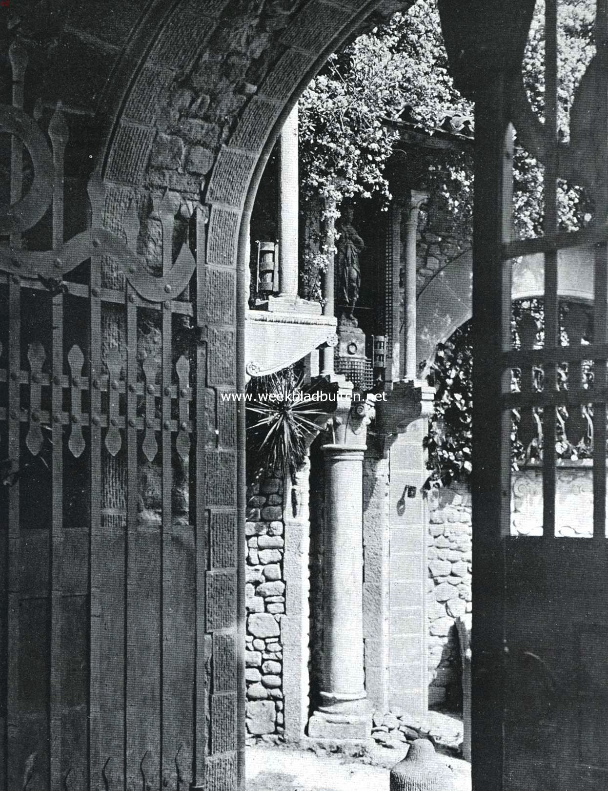 In de voorpoort van de villa Nieuwenkamp (Villa Riposo dei Vescovi) bij Florence