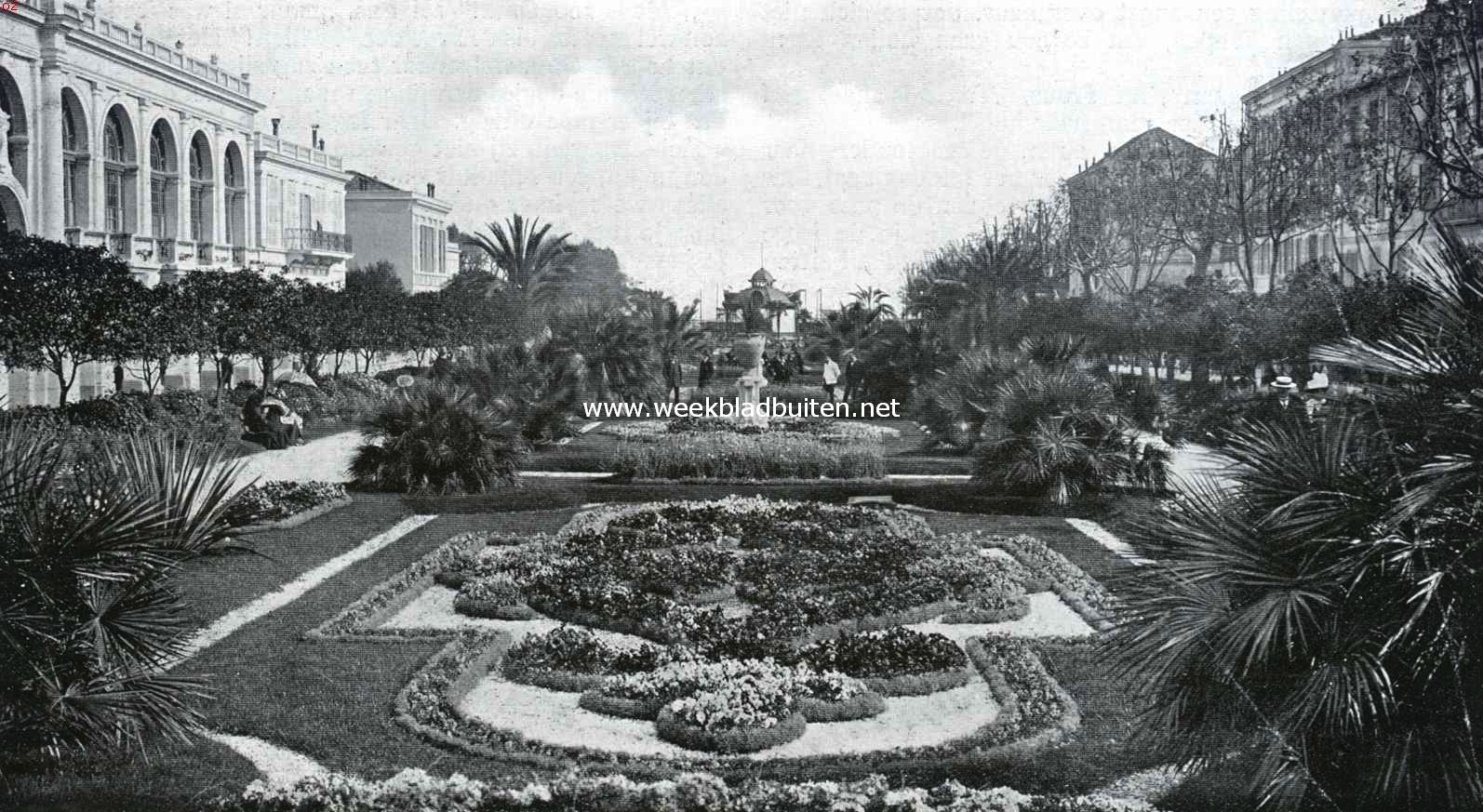Bloemen en tuinkunst aan de Rivira. Park te Menton