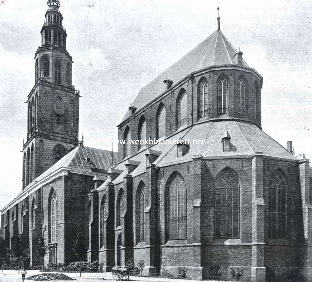 De Martinikerk te Groningen, gezien van het Zuidoosten