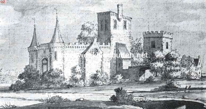 Rune van het Huis ter Eem omstreeks 1700. Naar de teekening van J. Stellingwerff in het Rijksprentenkabinet