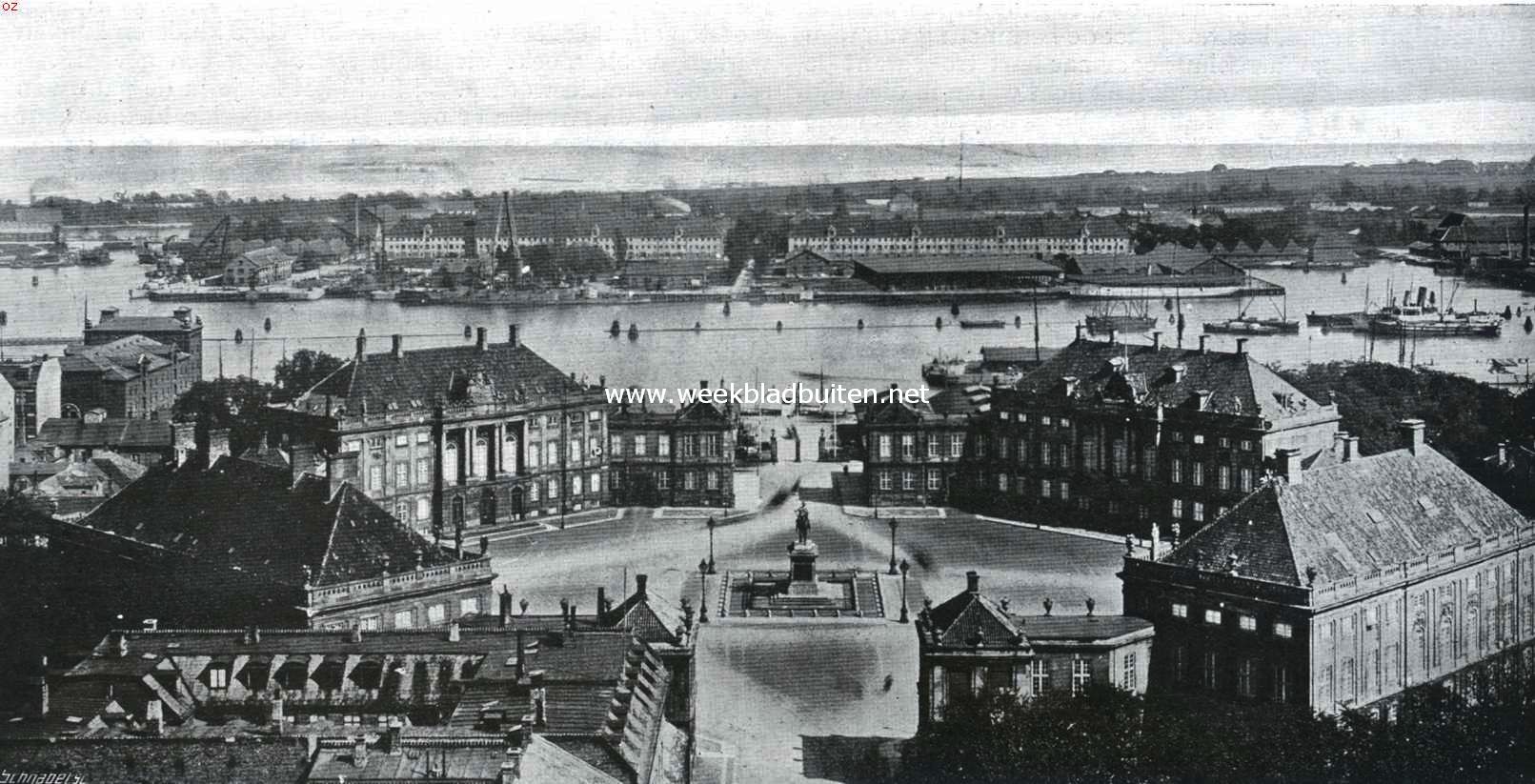 Het slot Amalienborg te Kopenhagen