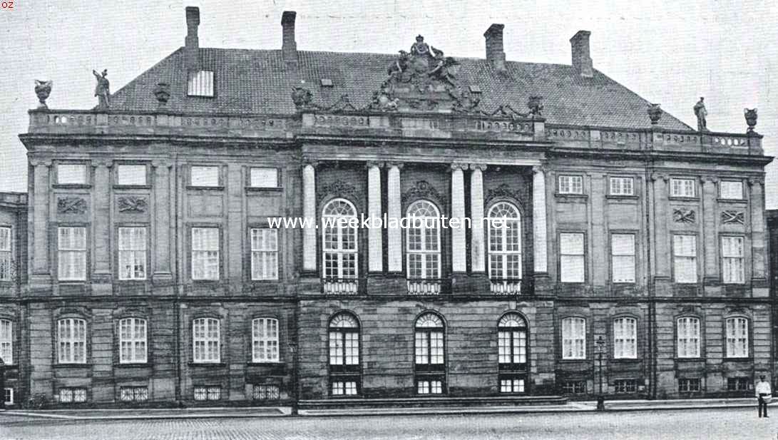 Een der gebouwen van het slot Amalienborg