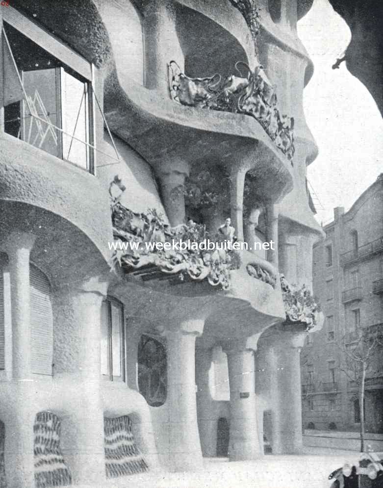 Een staaltje van nieuw Catalonische bouwstijl, een huis te Barcelona