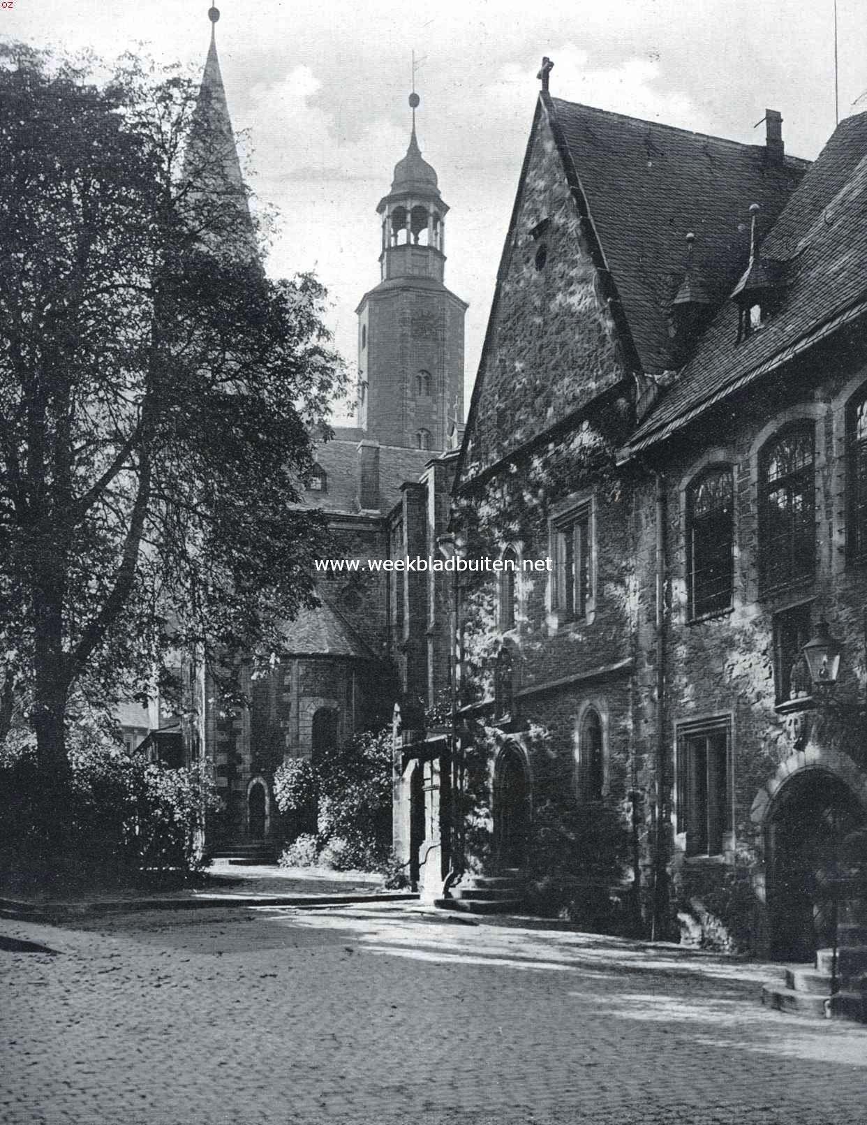 Goslar, de duizendjarige stad. Hoekje bij Marktkerk en raadhuis