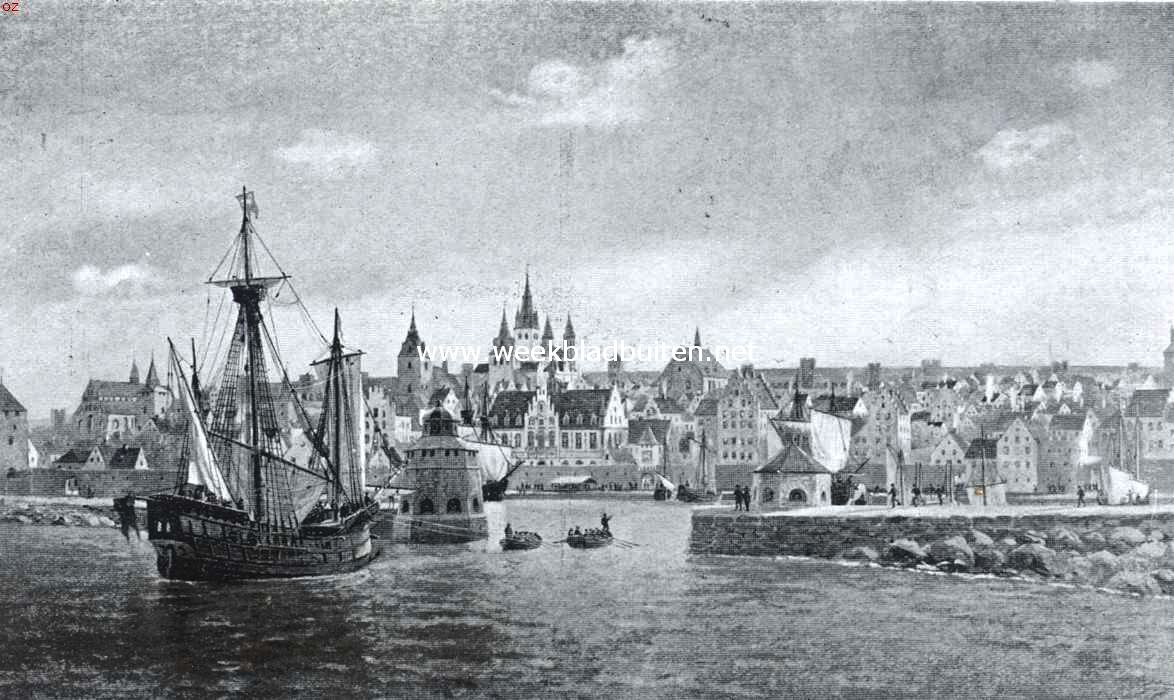 Wisby, de doode hanze-stad. Gezicht op de stad in haar glorietijd