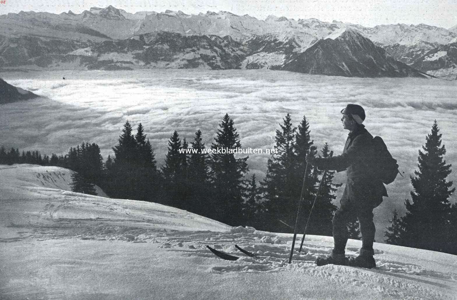Op de ski boven het Nevelmeer