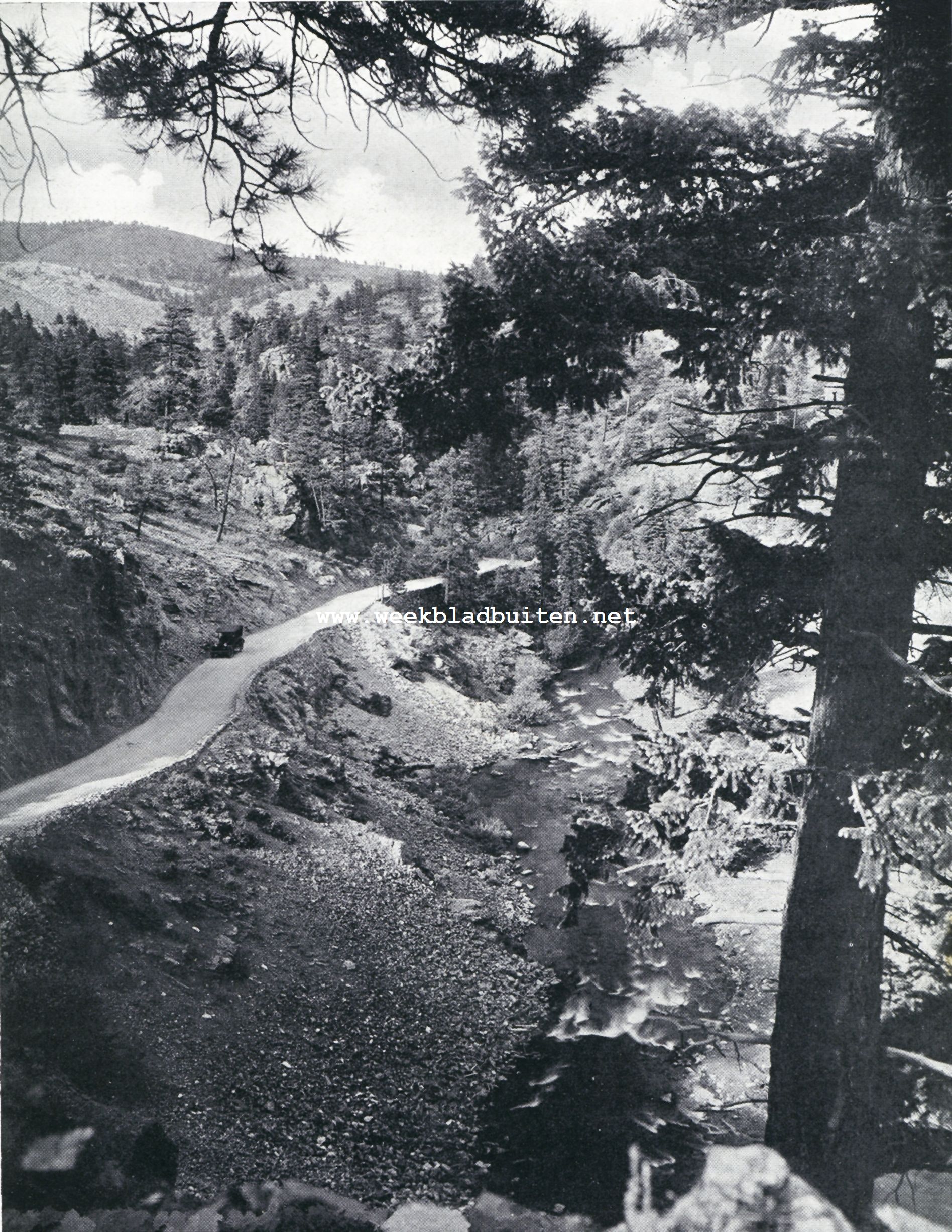 De Bear Creek Canyon in de Denver Mountain Parks