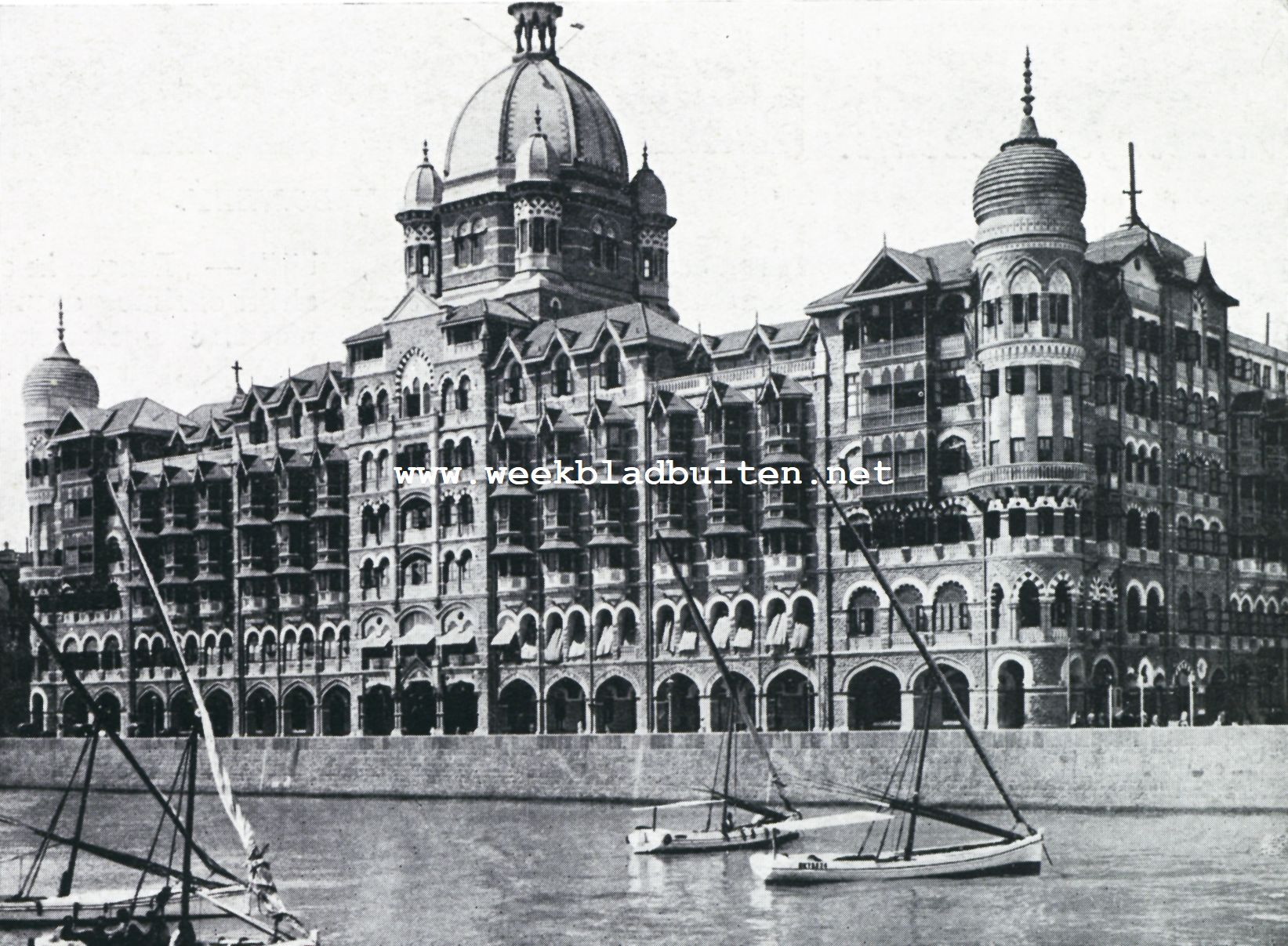 Het Tay-Mahal Hotel te Bombay
