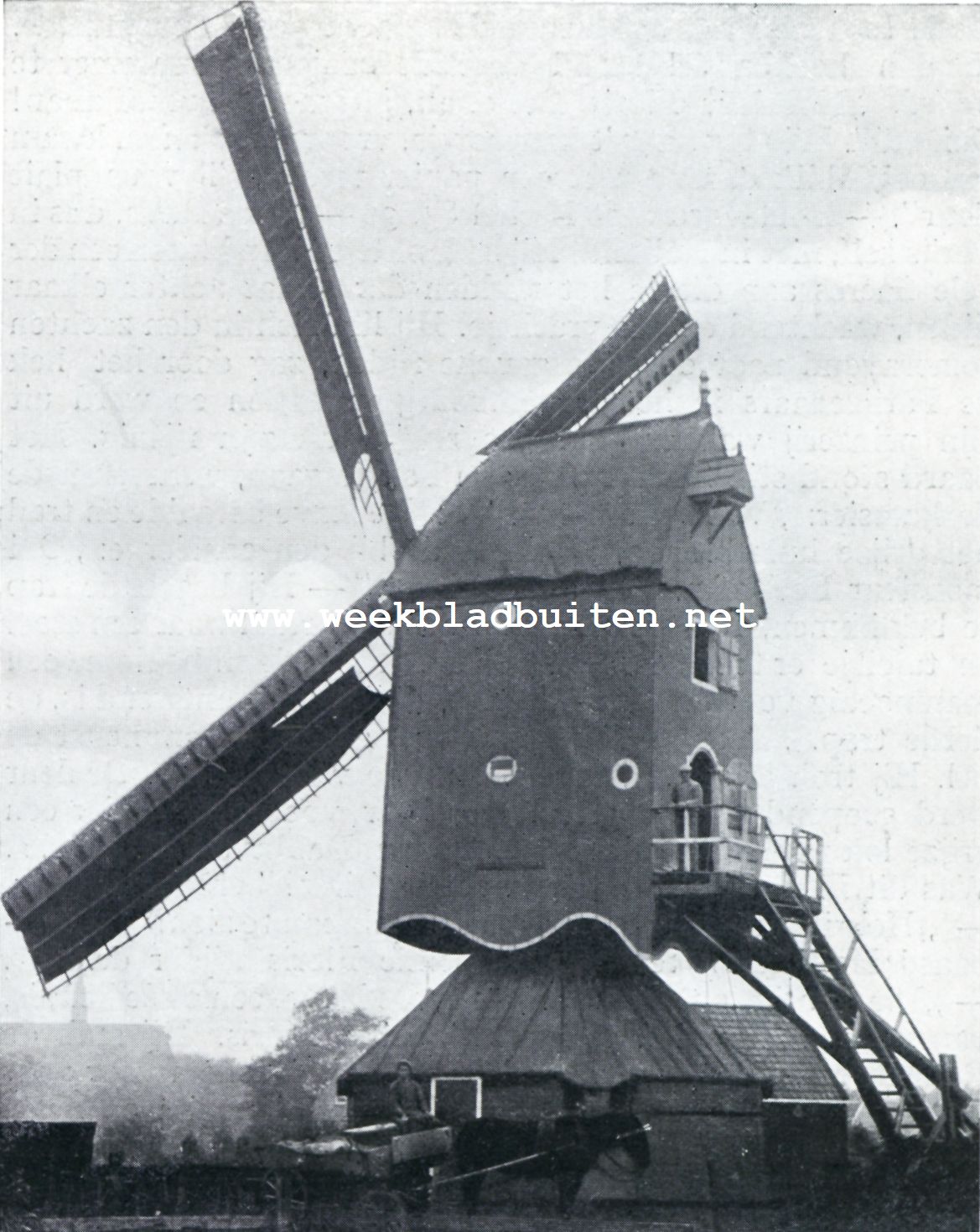 Oude standermolen bij Brouwershaven