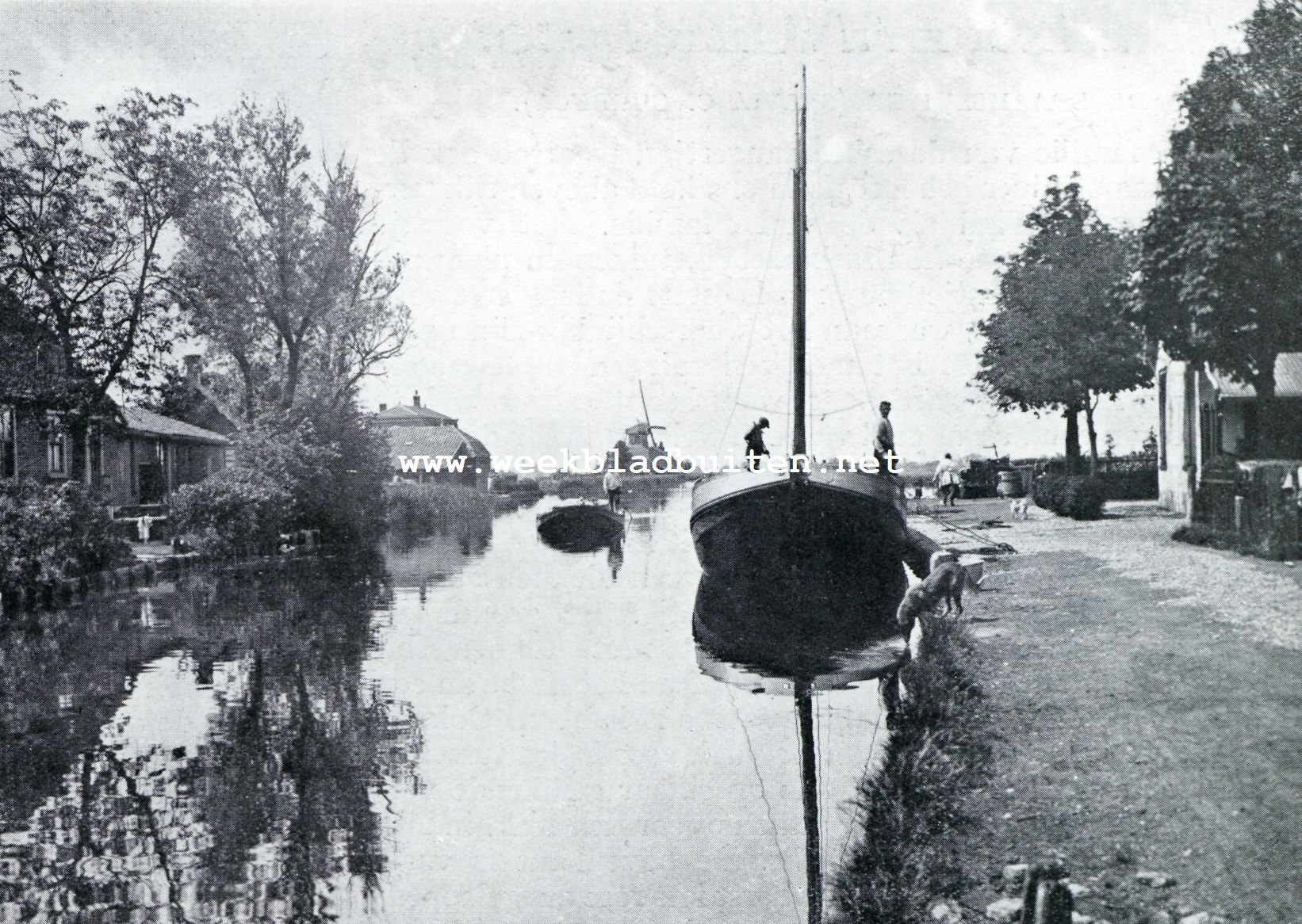 Leimuiden en Rijnsaterwoude. De Drecht bij  Leimuiden