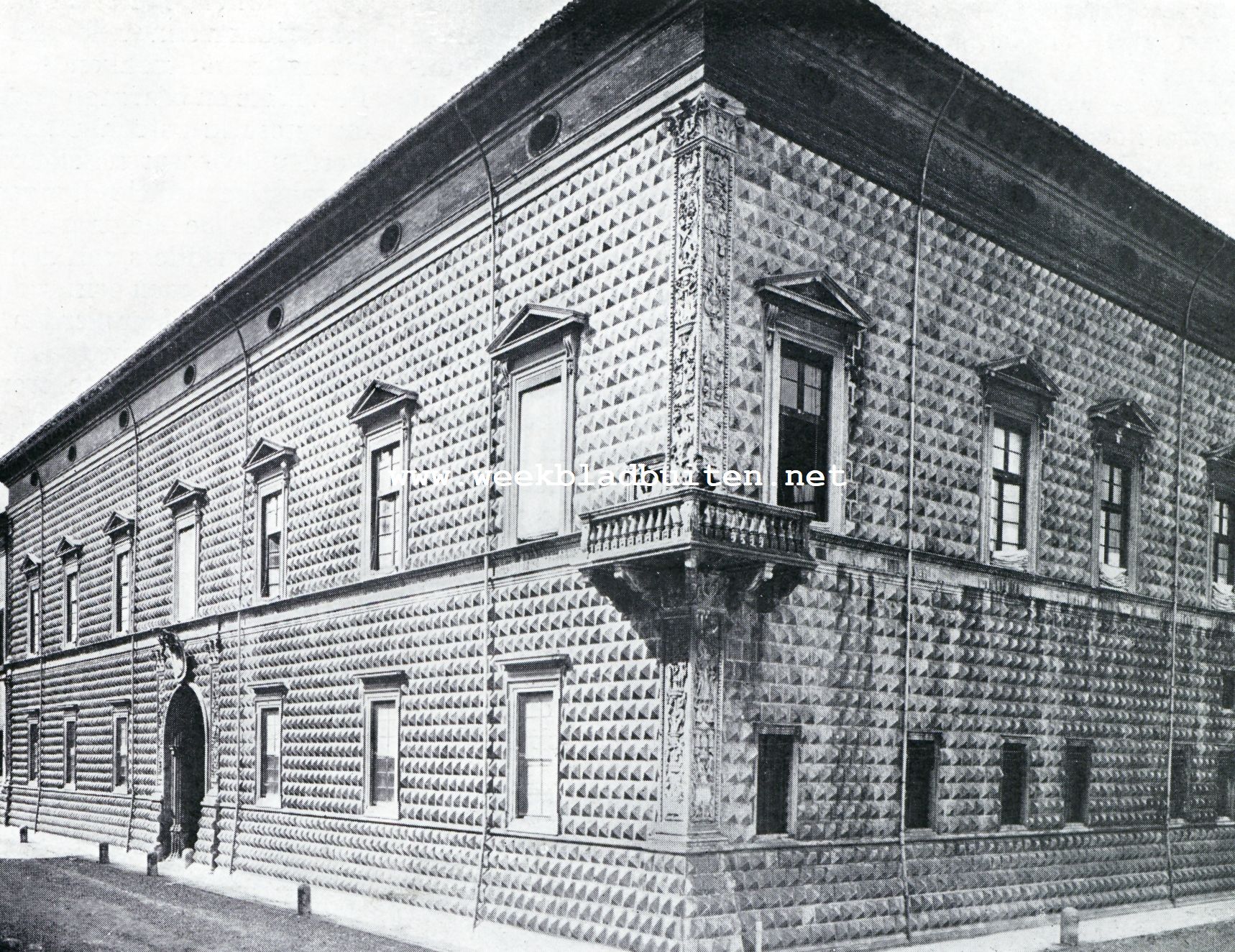 Ferrara in den tijd der Renaissance. Het Palazzo der Diamanti te Ferrara