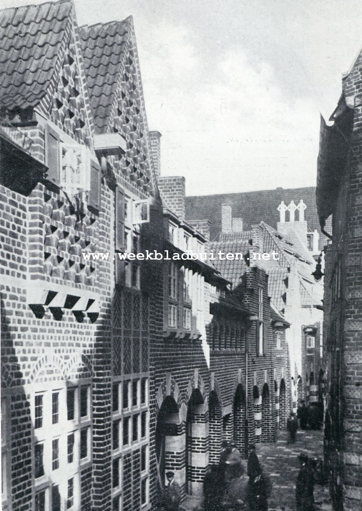 De Bttcherstrasse te Bremen. Kijkje in de Bttcherstrasse te Bremen