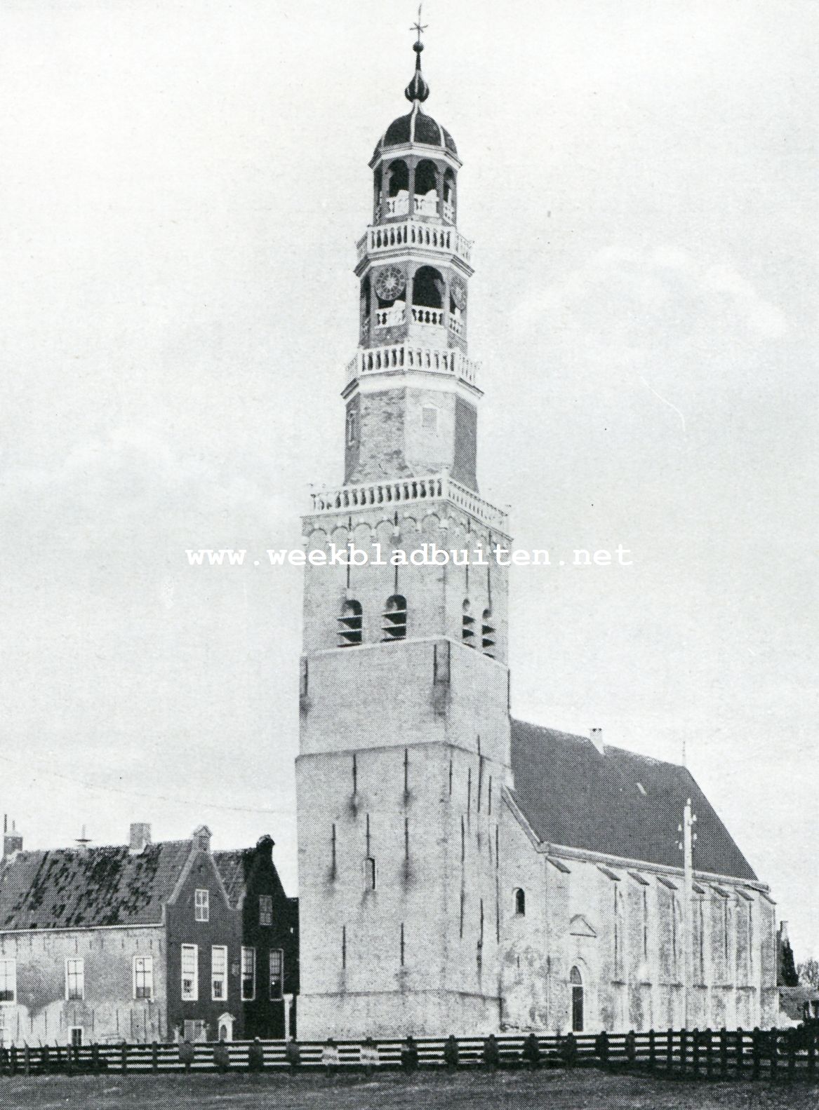 De kerktoren van Hindeloopen