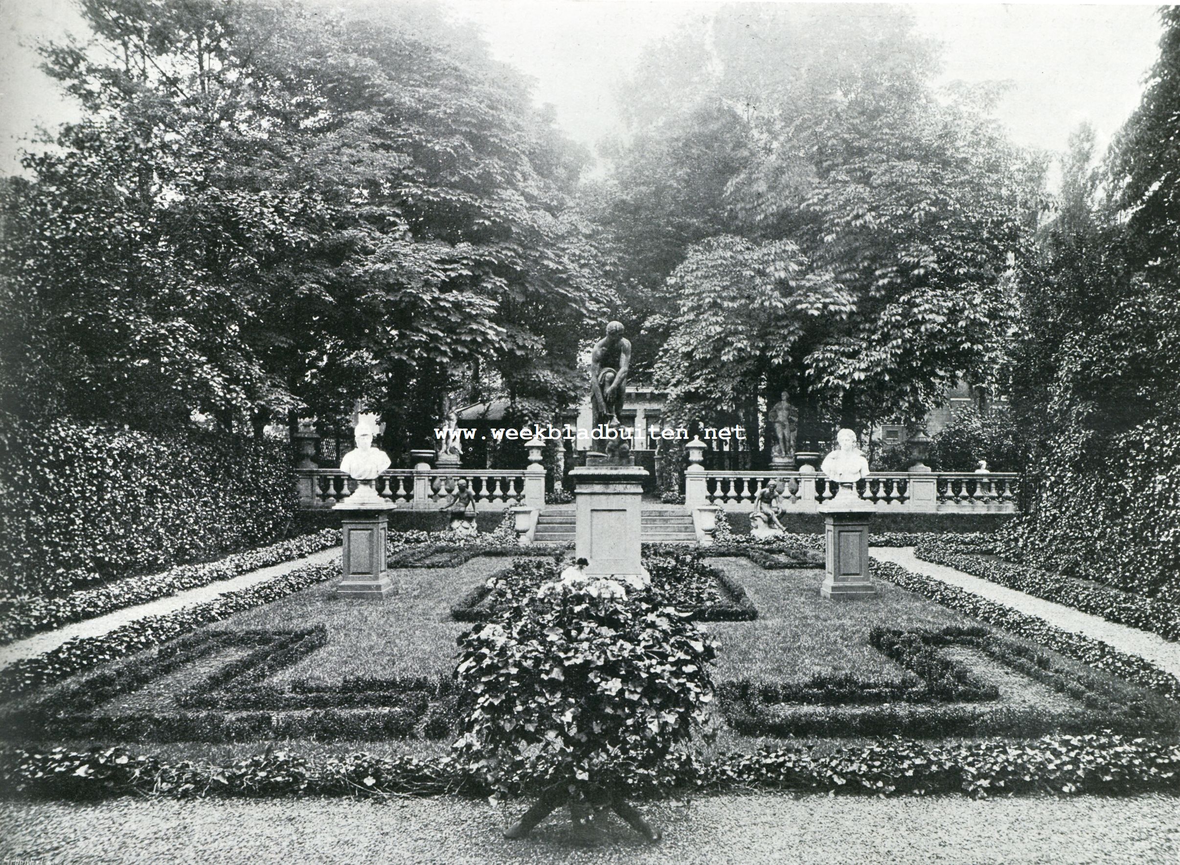 De tuin achter het huis Heerengracht 458