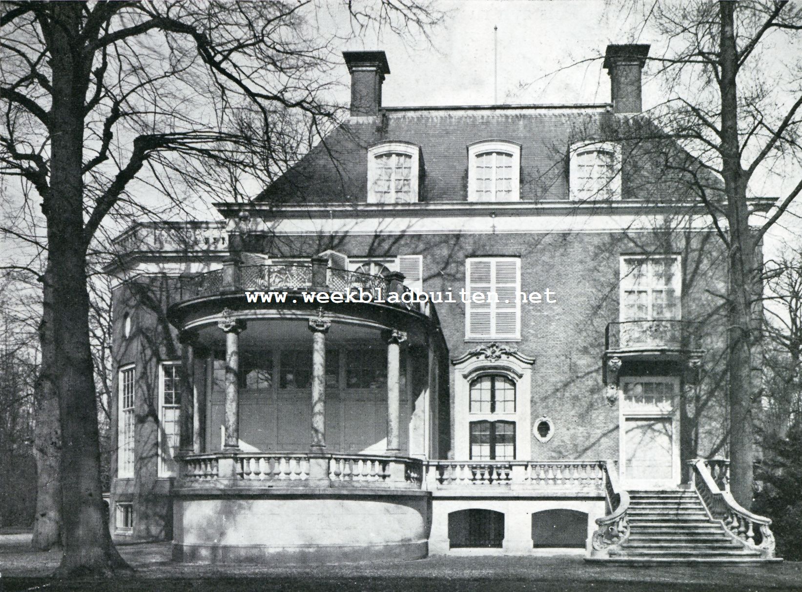 Vreedenhoff aan de Vecht. De Zuidelijke zijgevel van Vreedenhoff