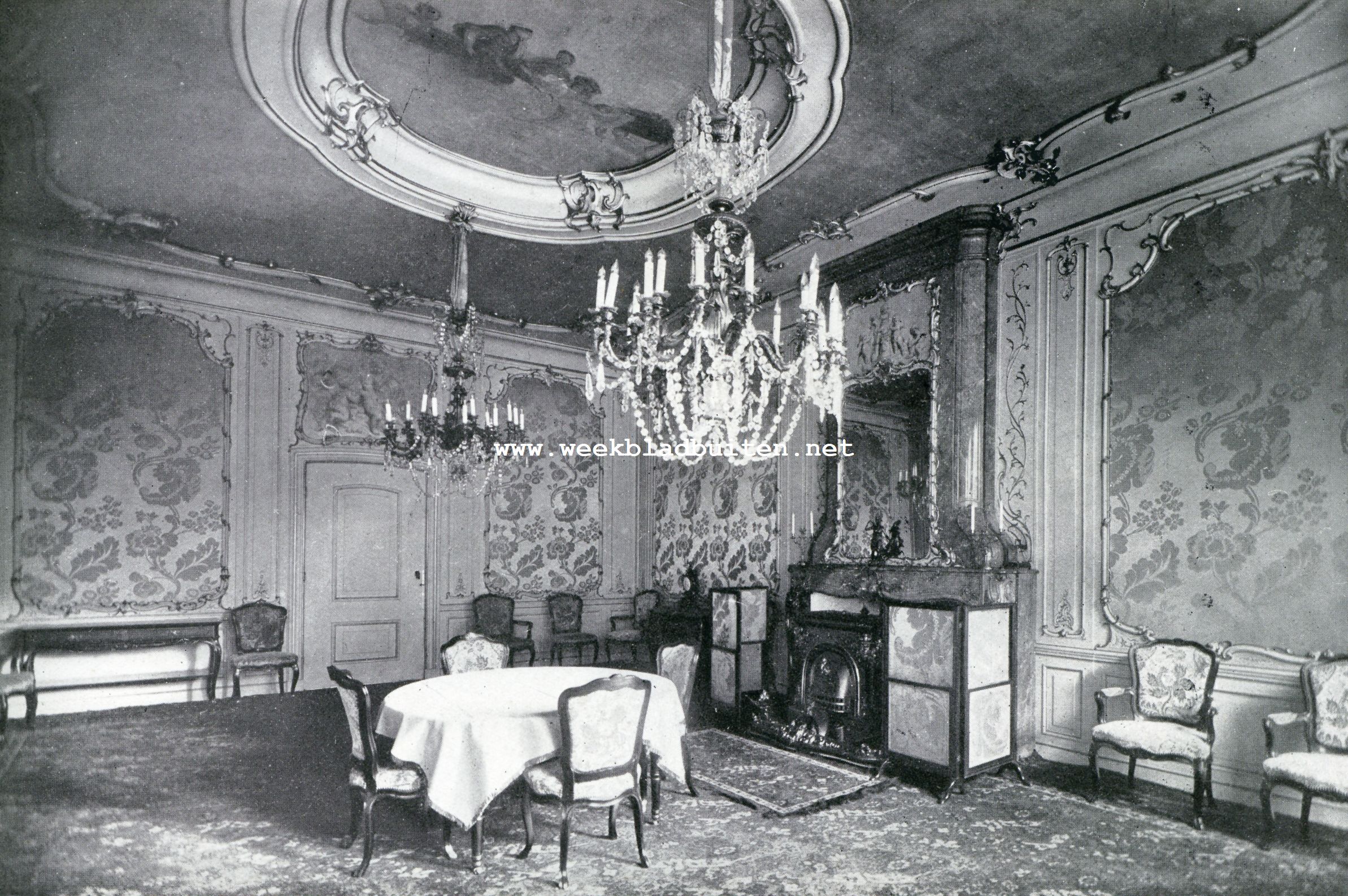 Het Huis Janskerkhof 13 te Utrecht, en zijn omgeving. De zaal in het Huis Janskerkhof 13 te Utrecht