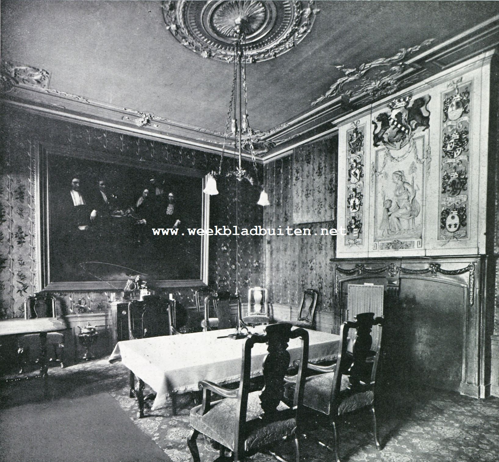 Schiedam. De regentenkamer in het Weeshuis