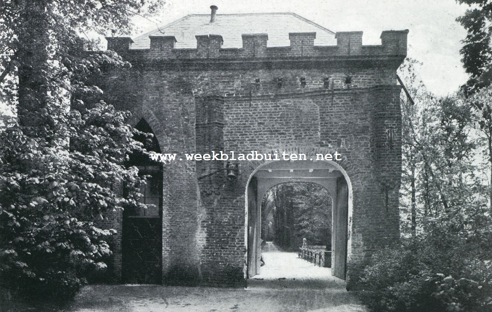 Kasteel en Heerlijkheid Soelen. Het Kasteel Soelen. Binnenzijde der slotpoort
