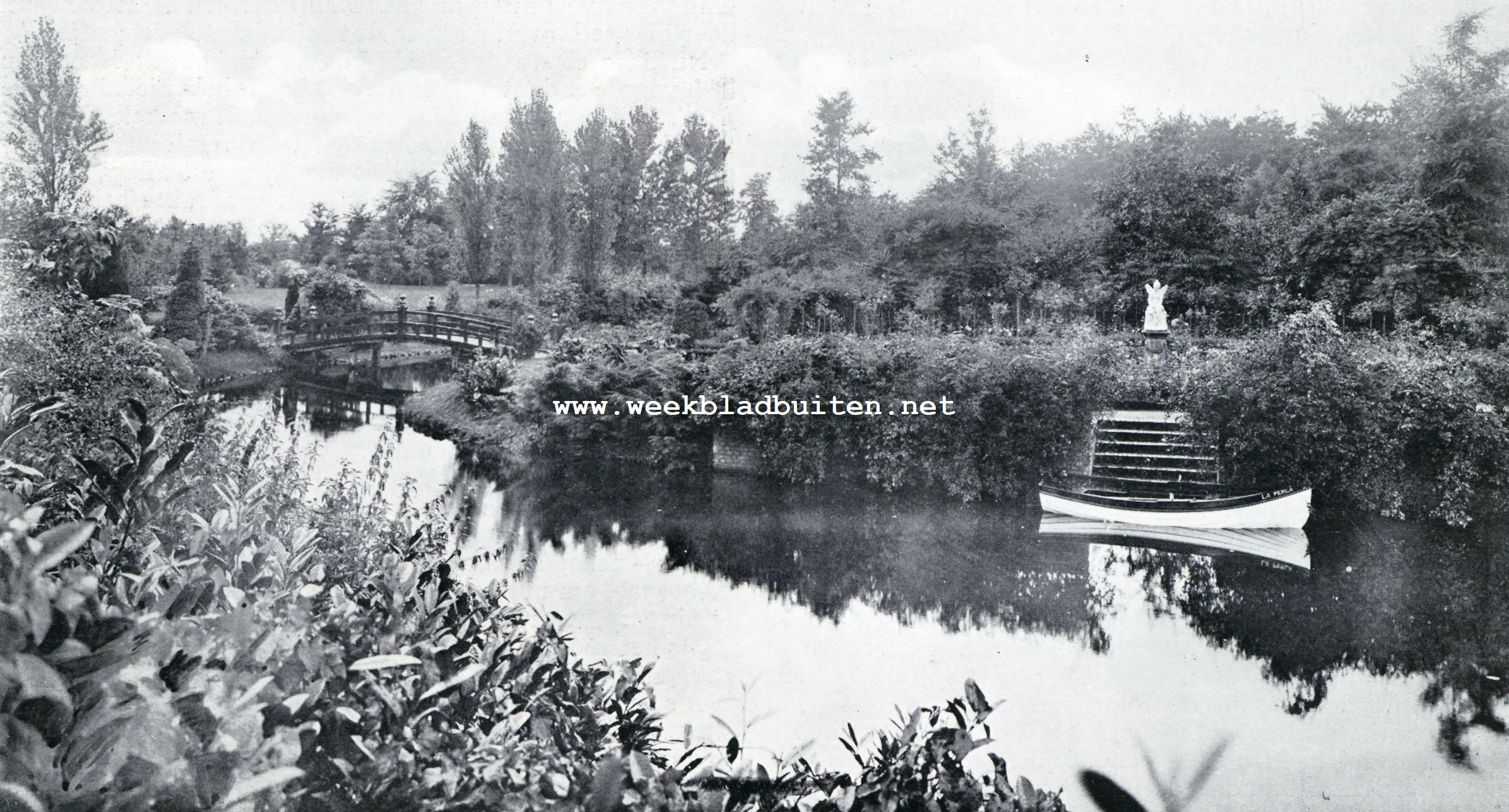 De tuin in Holland. Tuinen te Zeist. 