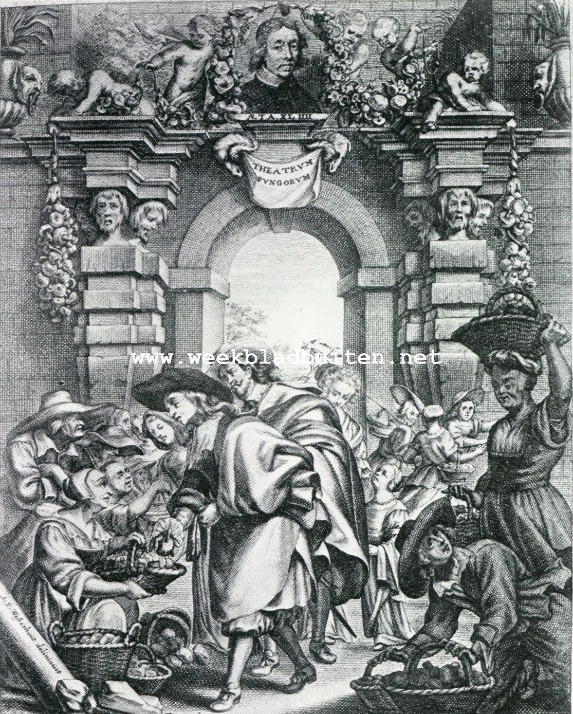 Titelblad van Franciscus van Sterbeeck's Tonneel der Campernoelien, 2e druk, 1712