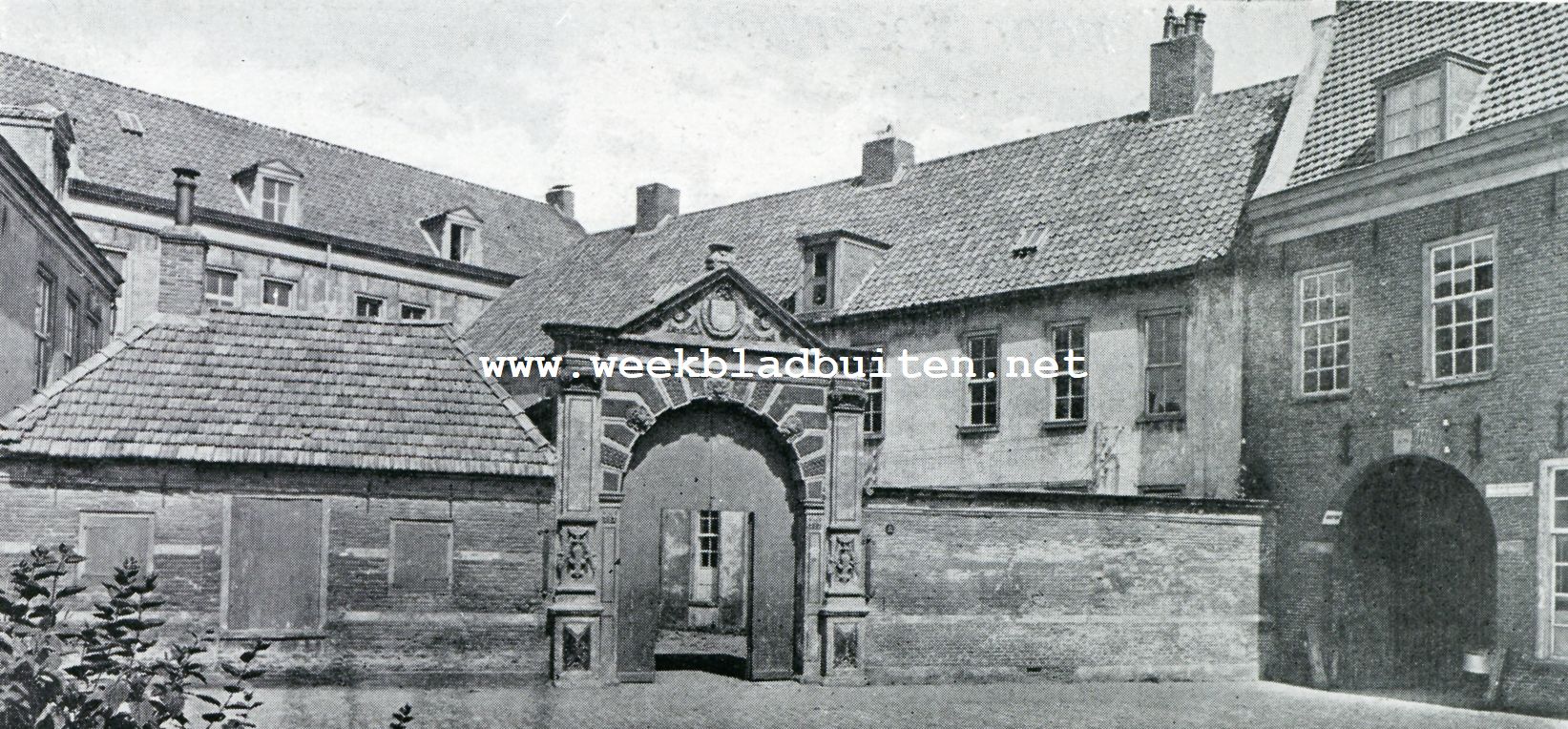 Gasthuizen te Groningen. Het v.m. Prinsenhof te Groningen, waar vroeger het Broederhuis des Gemeenen Levens stond