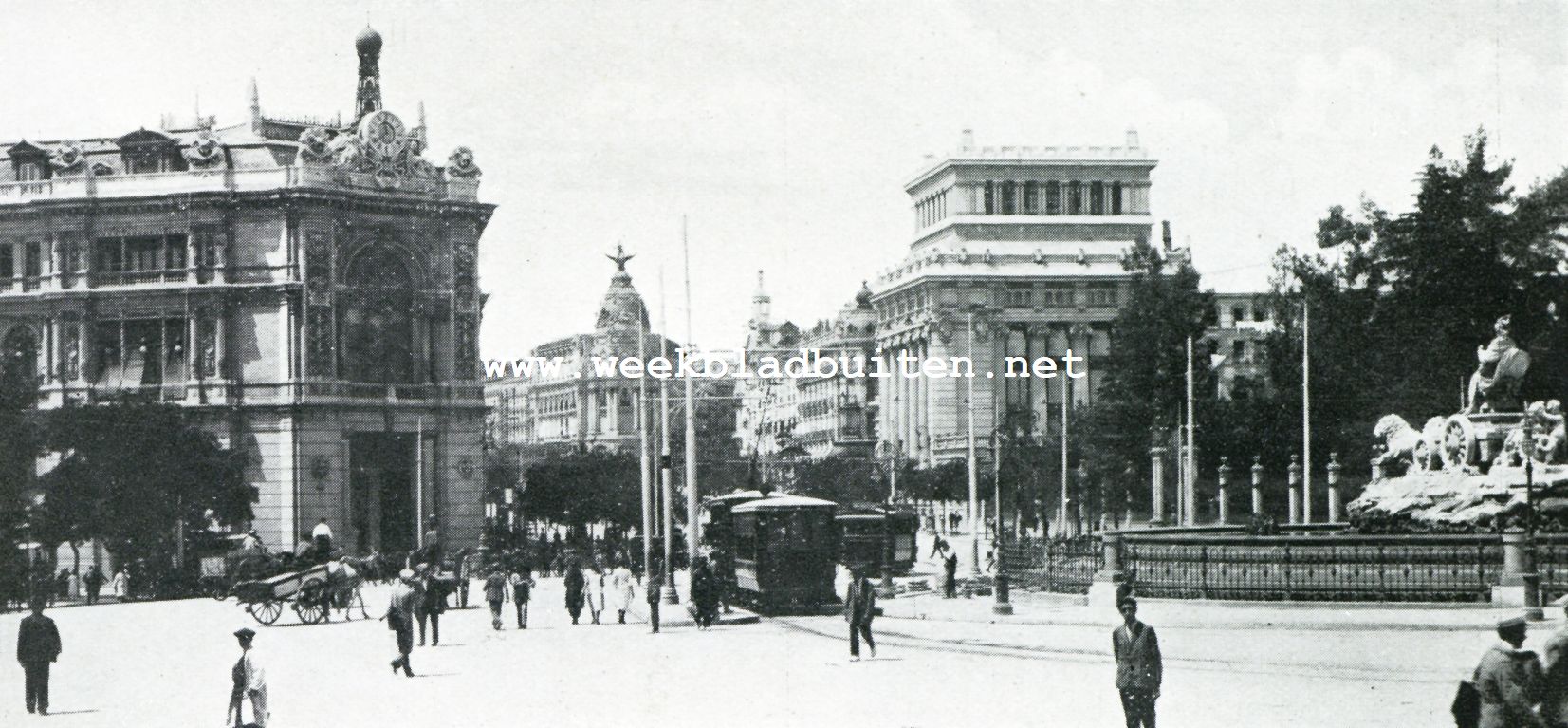 De Alcal straat te Madrid