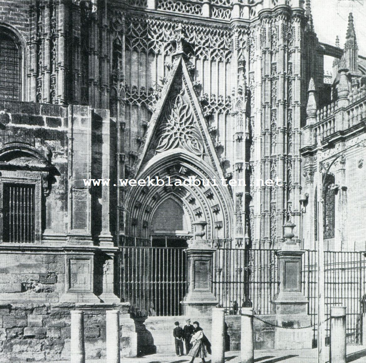 De Kathedraal te Sevilla. Het portaal San Christobal