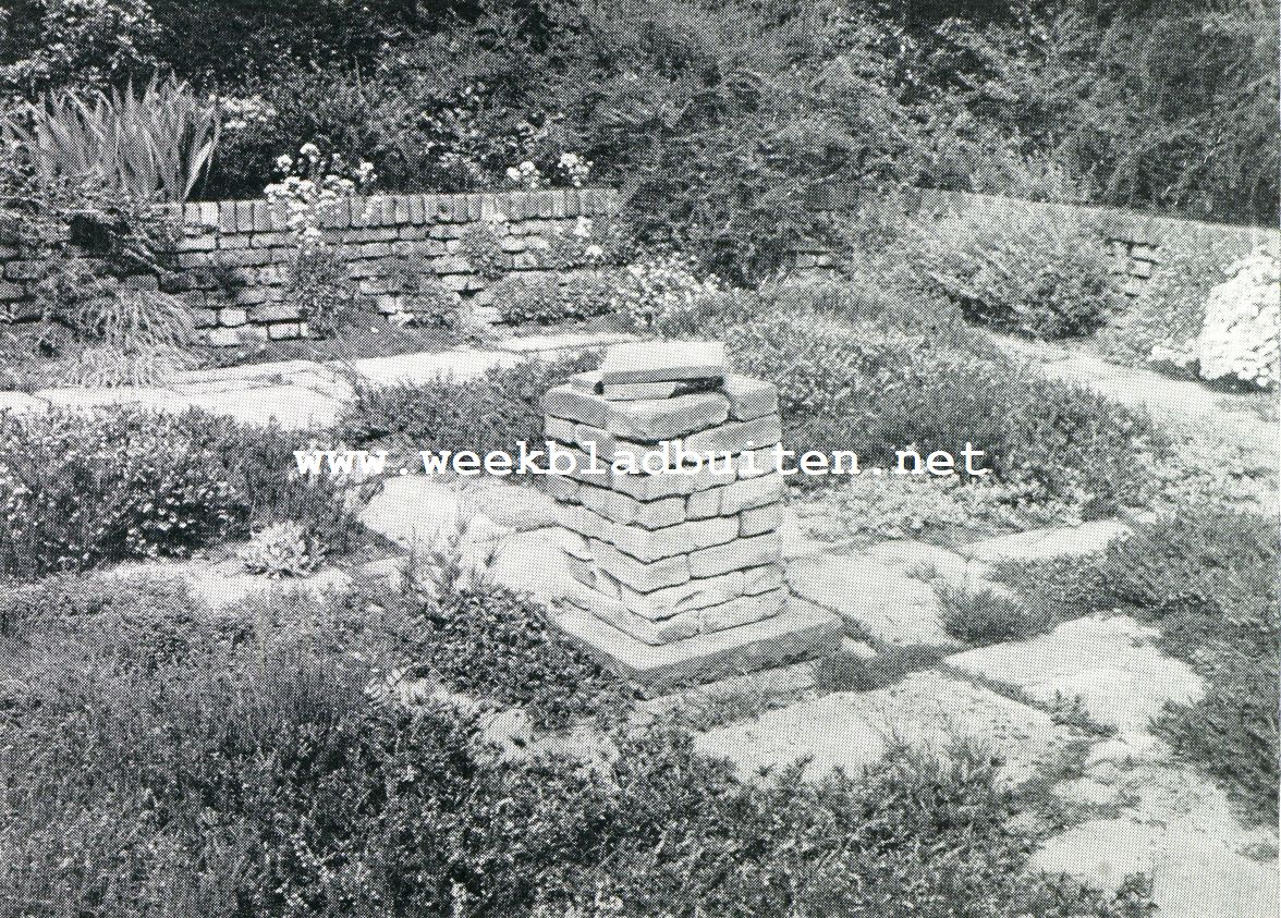 Muurtuinen. Verdiepte tuin