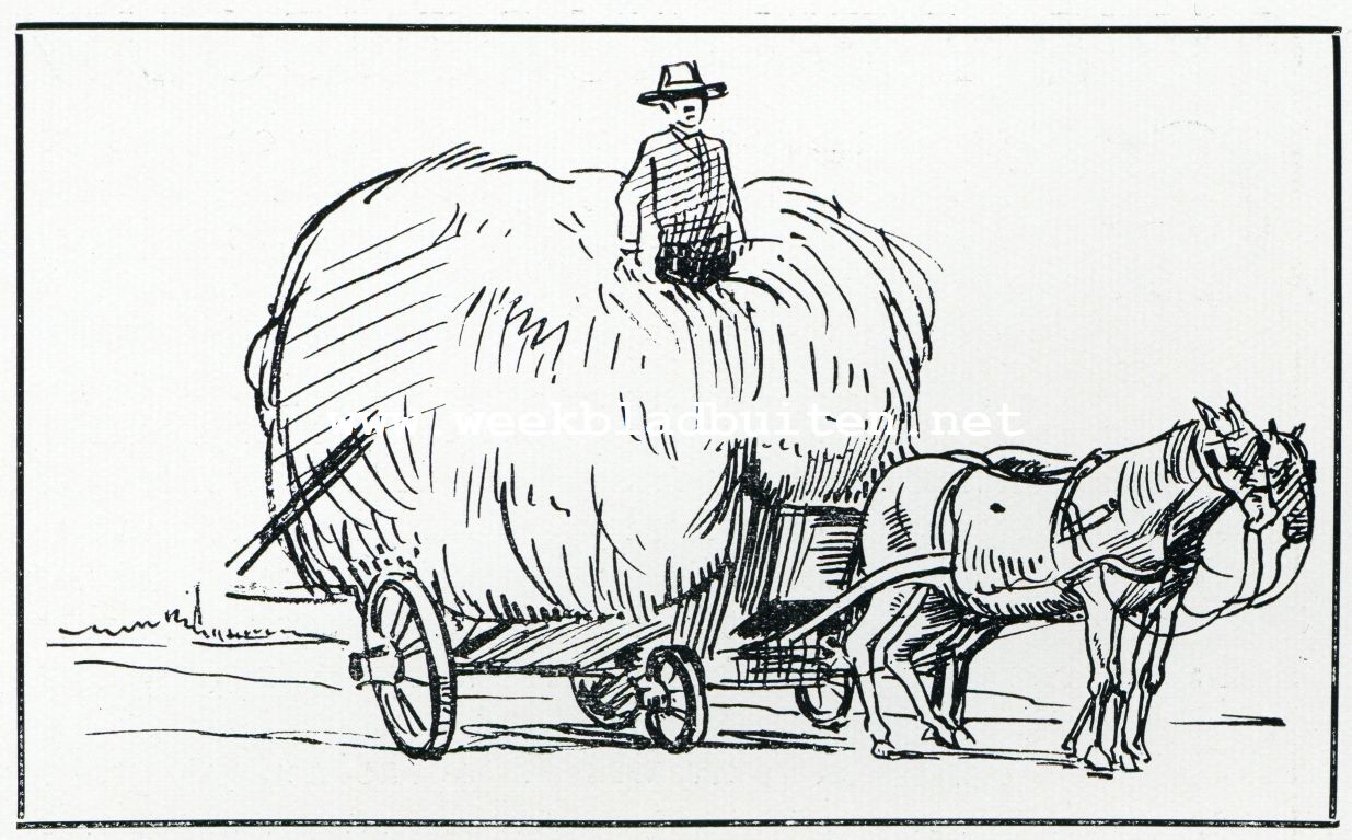 Over den korenbouw. Als regel met twee paarden bespannen