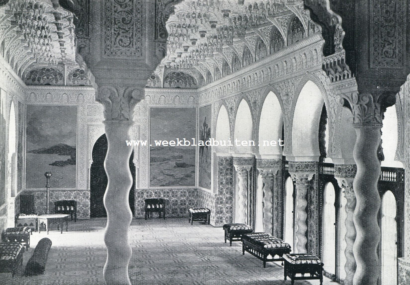 ALGIERS. SALON IN HET ZOMERPALEIS VAN DEN GOUVERNEUR-GENERAAL