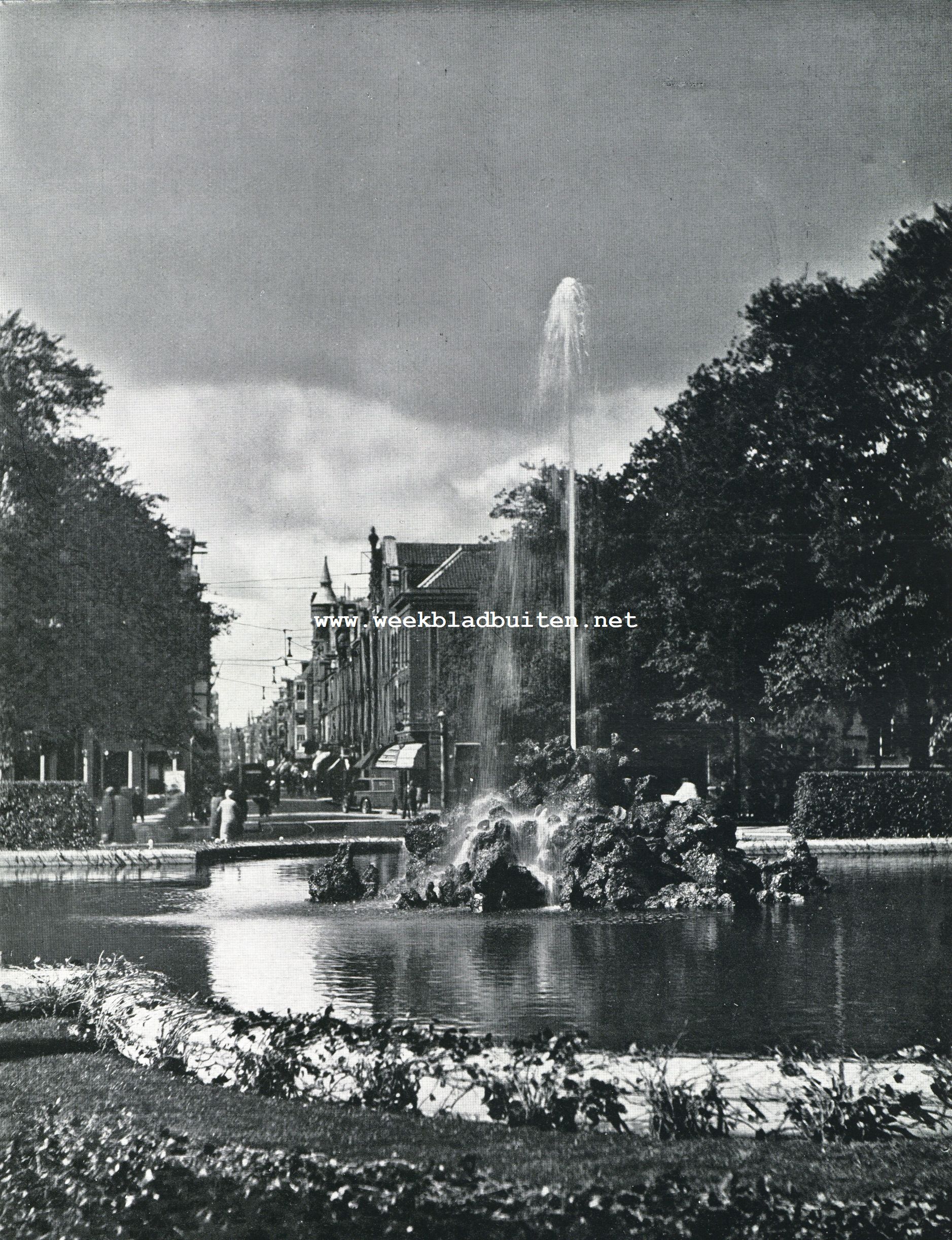 De fontein op het Frederiksplein Zoals ze geweest is