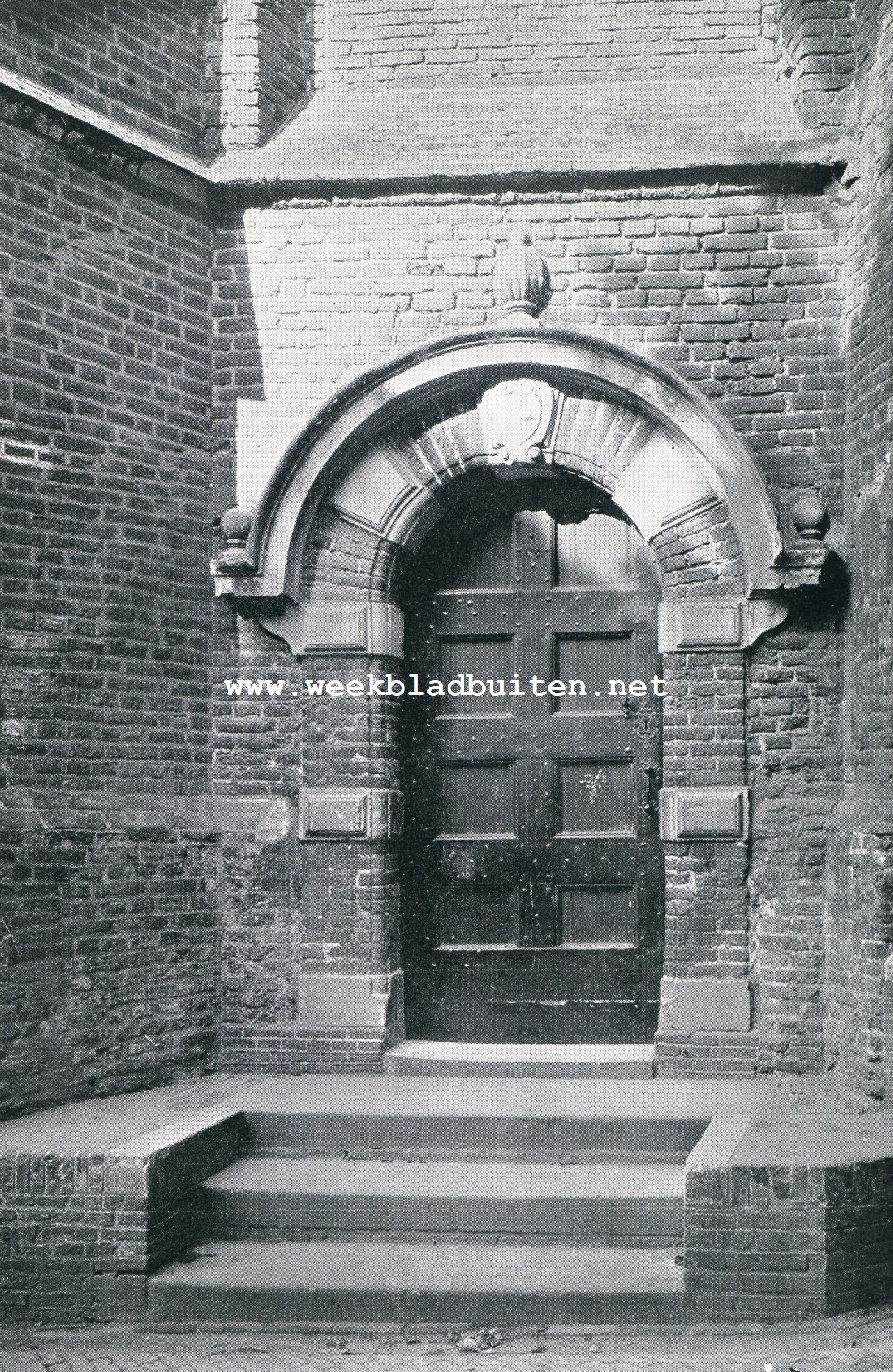 De ingang van de Bethlehemsche Kerk te Zwolle