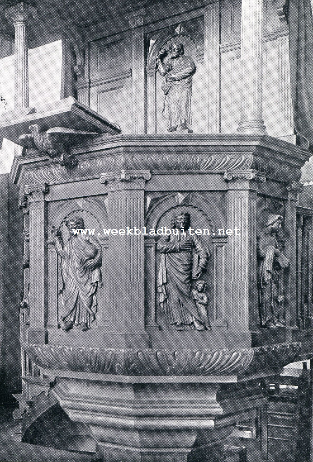Oud-Middelburg. Preekstoel in de Koorkerk