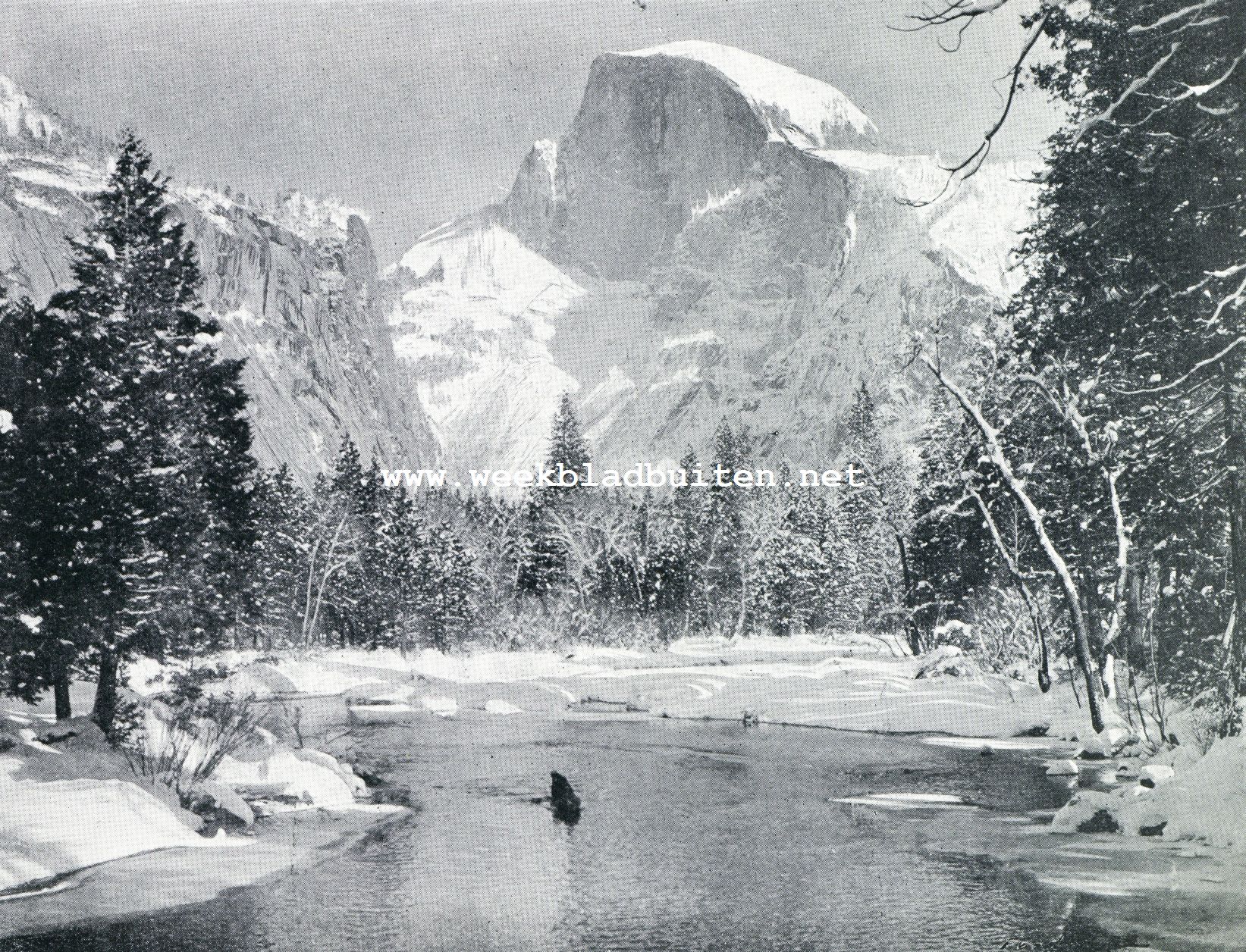 Expeditiereis naar de Ijsvelden van Groenland. Winterlandschap in Noord-Canada