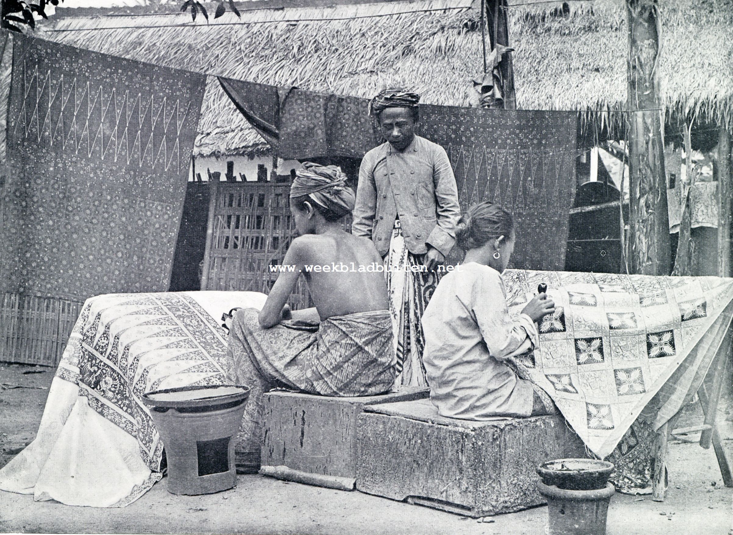 Van kampong en batik. Batikkers