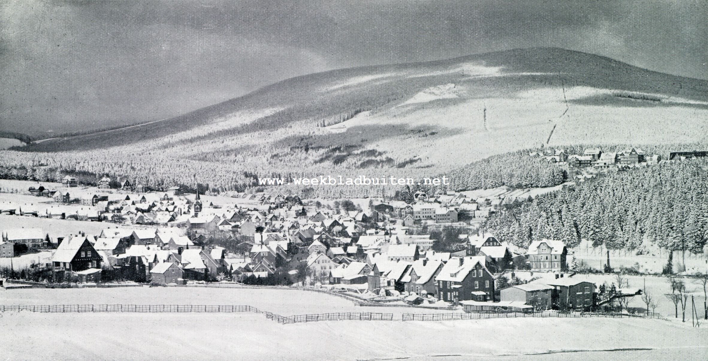 WINTERSPORT IN DUITSCHLAND. BRAUNLAGE IN DEN HARZ