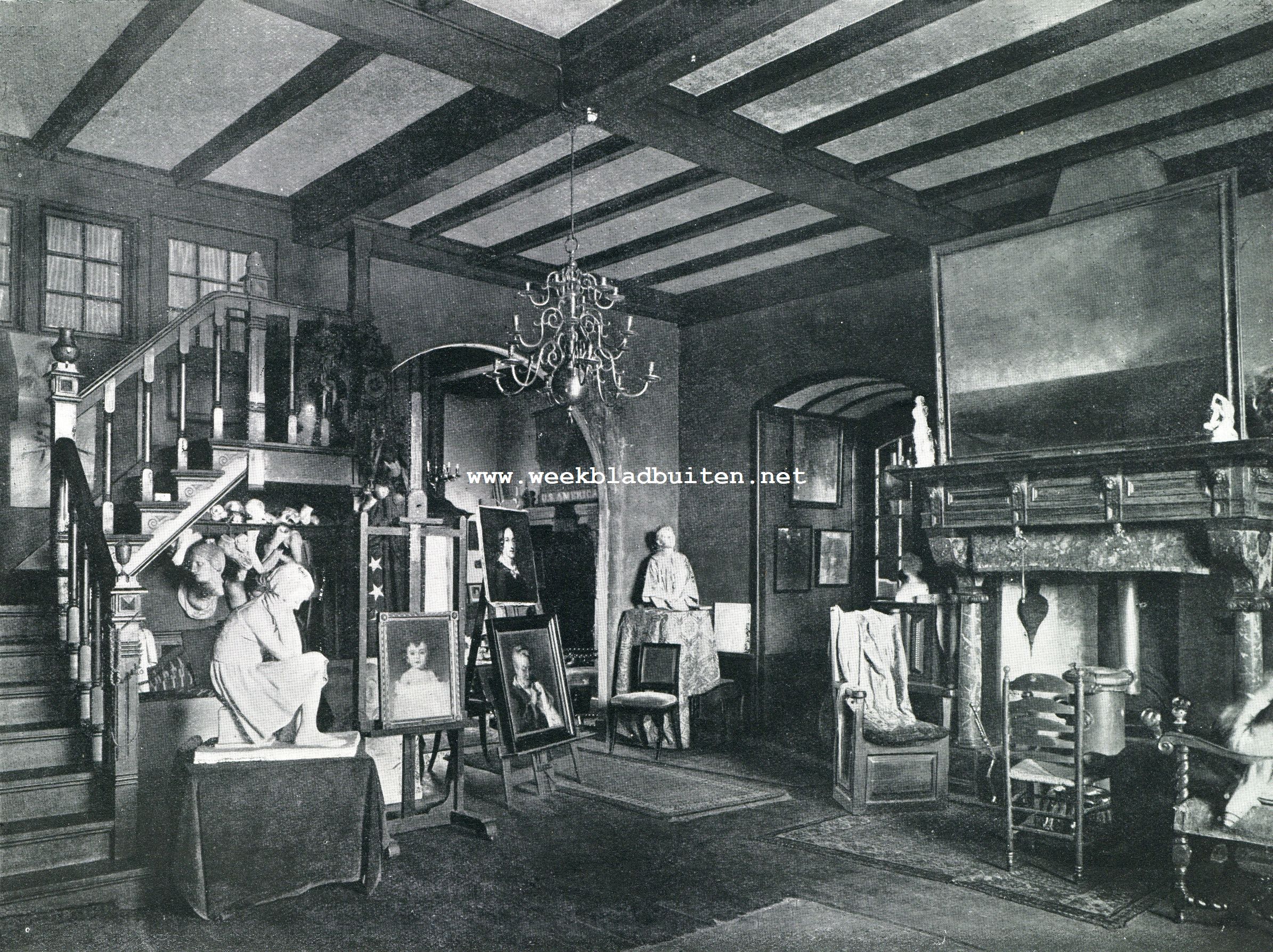 In het atelier van Thrse Schwartze. Het Groote Atelier